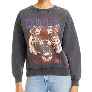 Anine Bing Tiger graphic gray